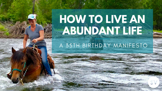 Copy of a 35th birthday manifesto